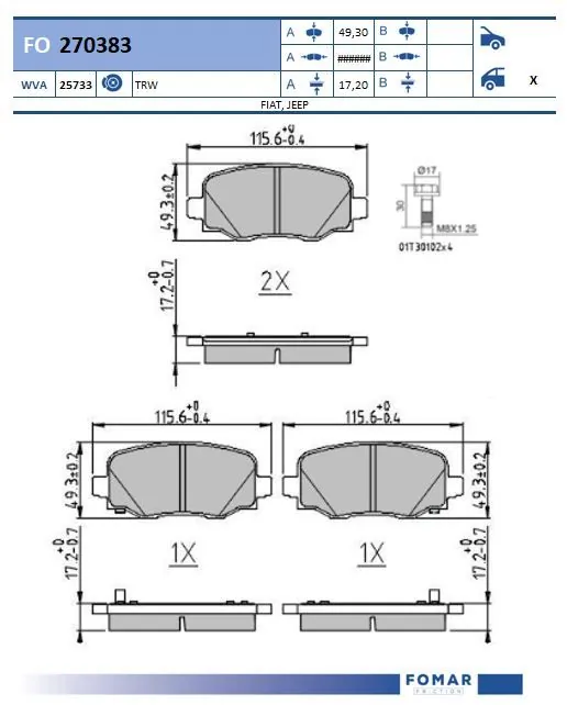 Brake Pad Set, disc brake